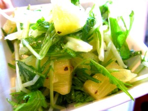 水菜サラダ (3)